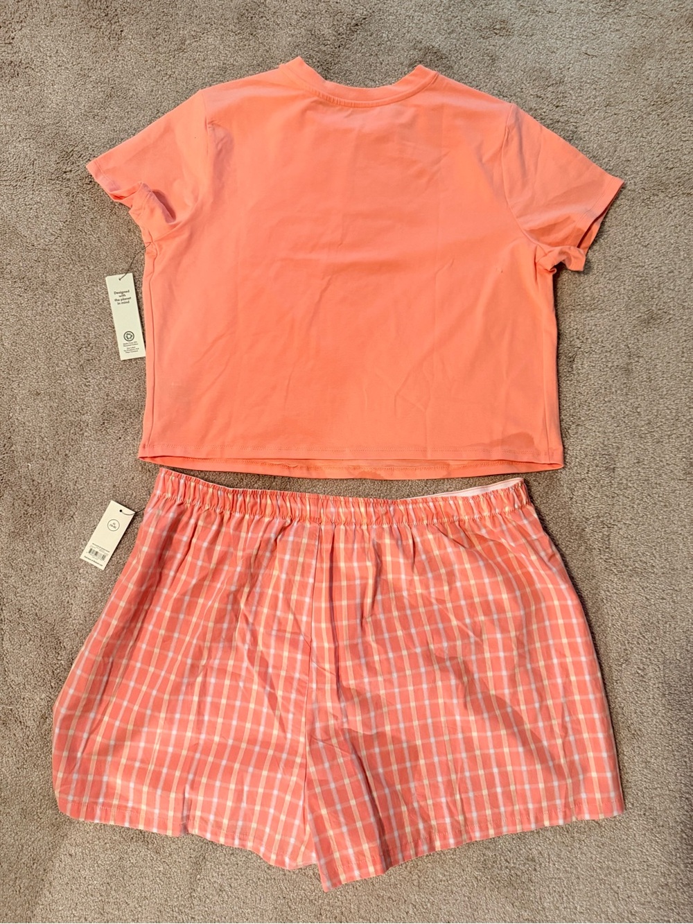 Women’s Just peachy tank and boxer shorts pjs size XL - Picture 2 of 3